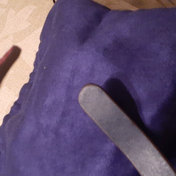 TORY BURCH LEATHER SUEDE STUDDED HEADBAND RARE AUTHENTIC - Picture 6 of 9